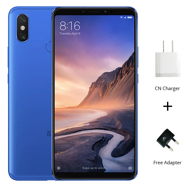 6GB 128GB Blue Мобильный телефон Snapdragon 128 с глобальной ПЗУ Xiaomi Mi Max 3, 4 ГБ, 64 ГБ, 6 ГБ, 636 ГБ, Восьмиядерный процессор AI, две камеры, 6,9 дюйма, полный экран, 5500 мАч - Цвет: 6GB 128GB Blue