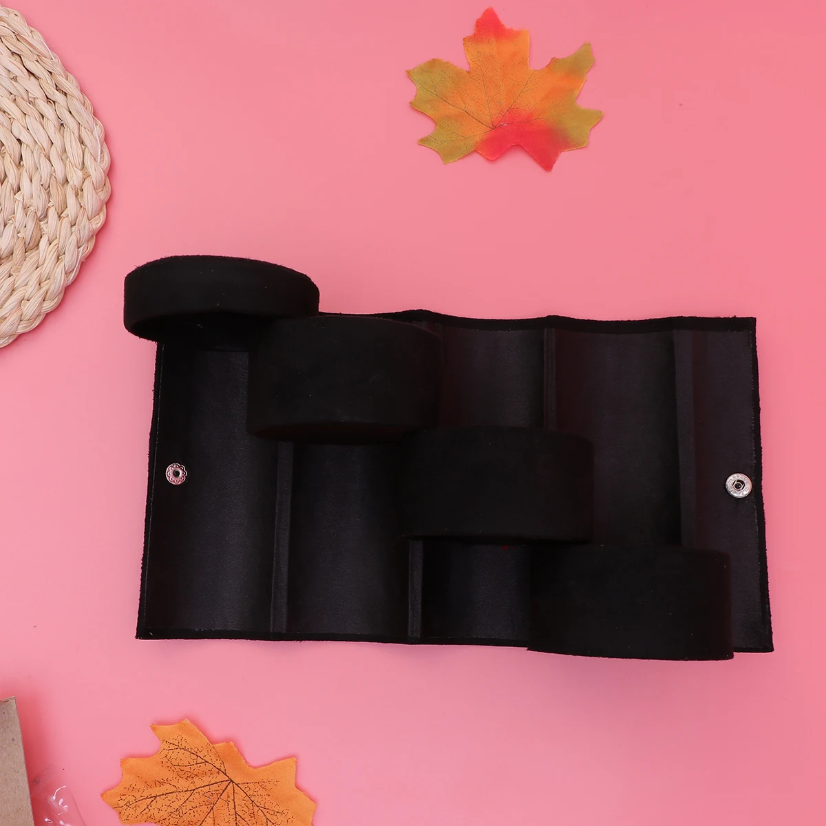 2 шт. коробка для хранения ювелирных изделий Портативный фланелевый Ретро 3 слоя