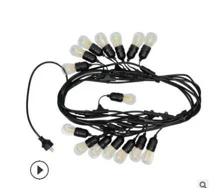 Светодиодная уличная гирлянда E27 креативная Подвесная лампа для кафе террасы
