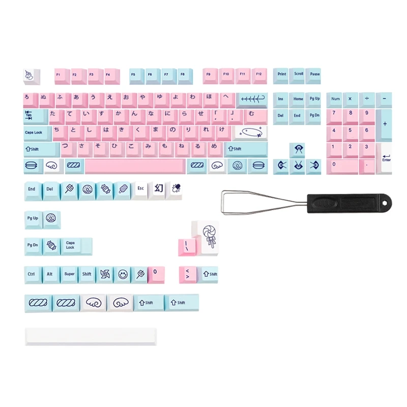 

Acid House ​Keycap Cherry Profile for MX Cheery Switch 6.25U/7U Space Bar Sweet Girl Keyboard Key Dye Sublimation KeyCap