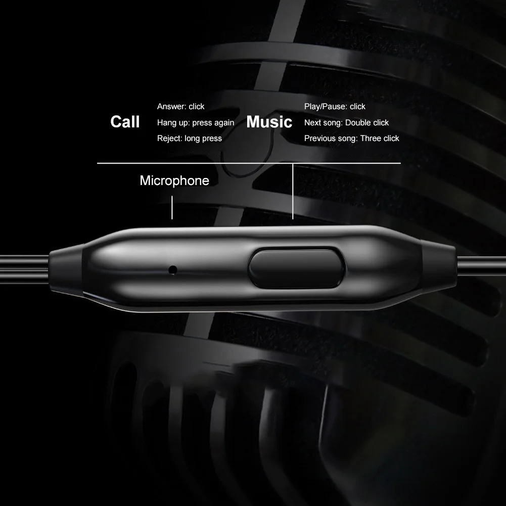 2020 стерео наушники-вкладыши с басами 3 5 мм проводные наушники металлические Hi-Fi MI