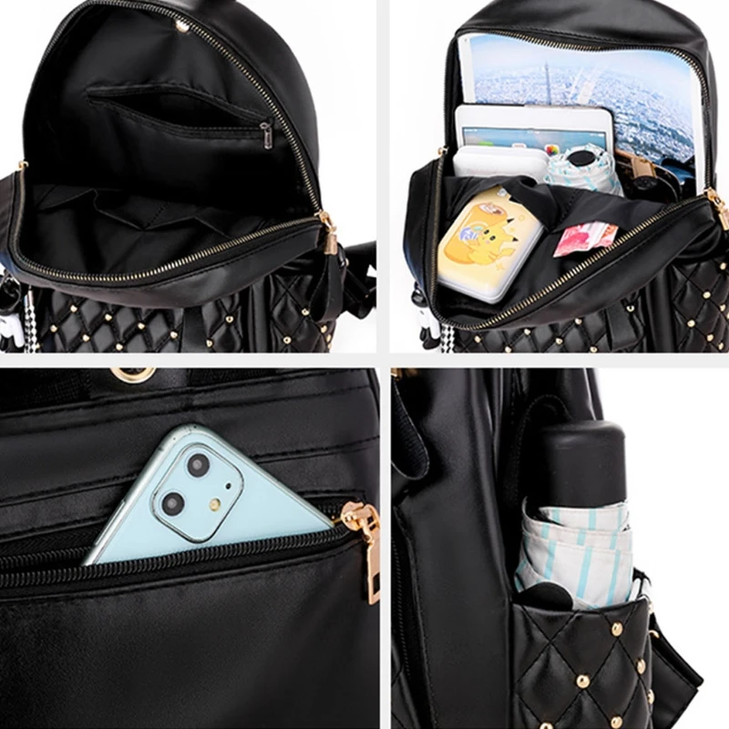 

Vintage women backpack high quality leather backpack lady travel backpack shoulder bags school bags back pack mochila feminina