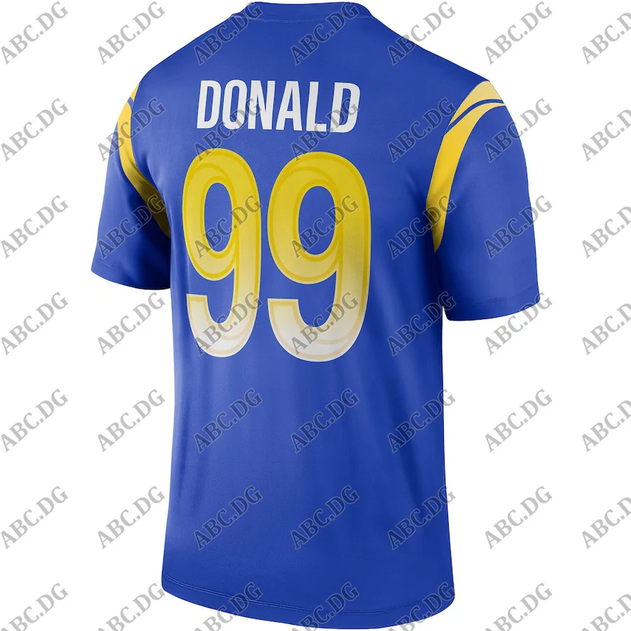 

Customized Stitch American Football Jersey Men Women Kid Youth Los Angeles Aaron Donald Royal Legend Jersey