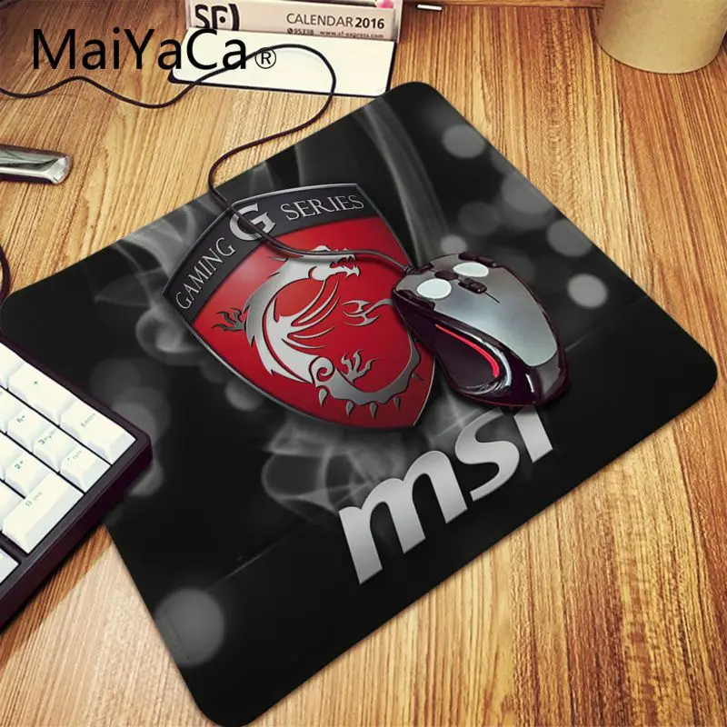 MaiYaCa MSI Дракон Логотип офисные мыши геймер Мягкий Коврик Для Мыши игровые коврики
