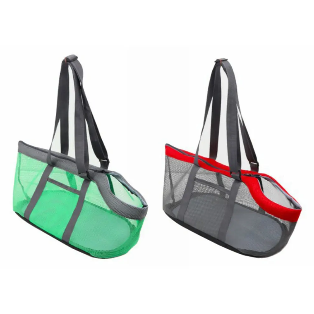 

Large Capacity Portable Travel Pet Sling Carrier Pockets Mesh Storage Bag for Dog Cat Trave,and Shopping Pouch Handbag