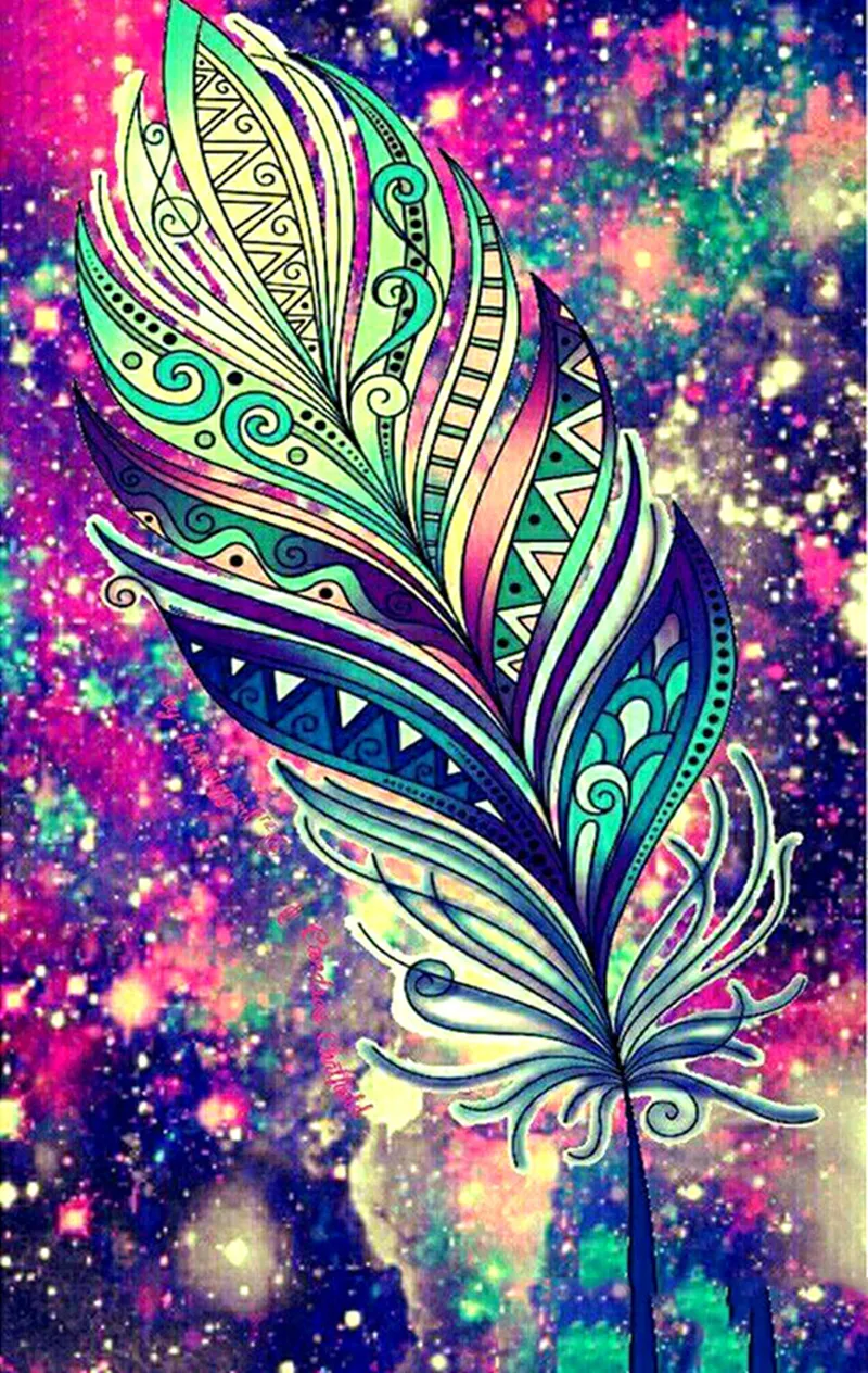 

Алмазная живопись 5D "сделай сам", красочные перья, вышивка крестиком, алмазная вышивка, круглая вышивка, подарок на день рождения, домашний д...