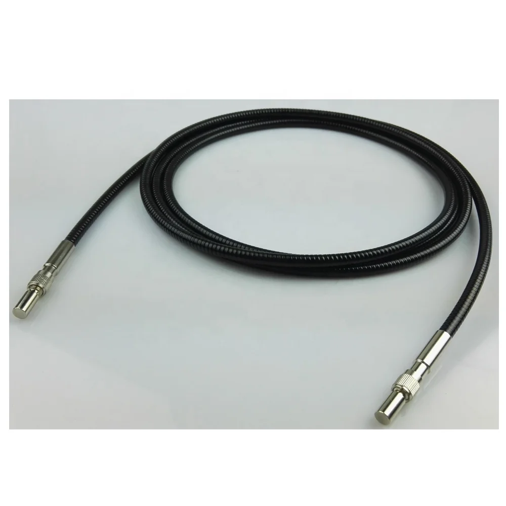 

High Temperature VIS-NIR SMA905 D80 IR Spectrometer Silica Metal Core 1/2/3M 7.0mm Yellow Quartz Medical Fiber Optic Patch Cord