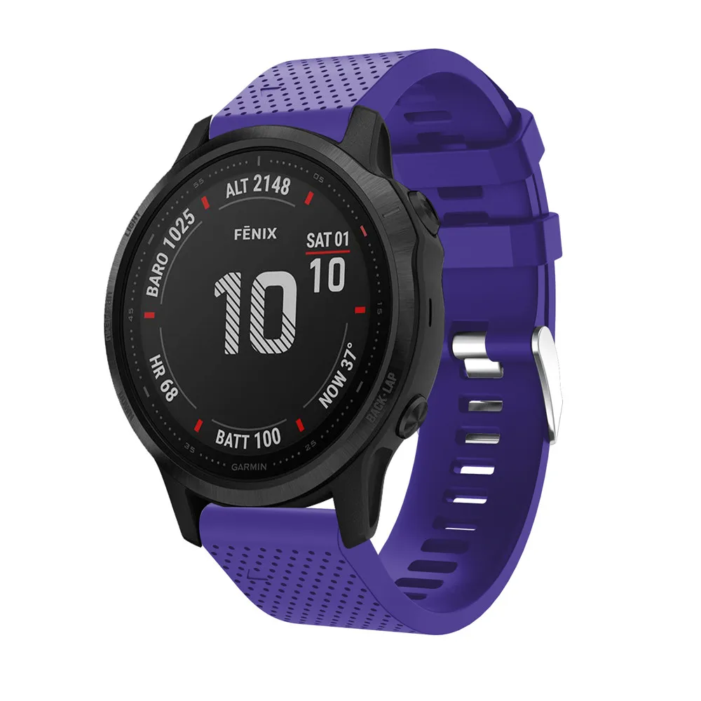 20 мм ремешок для часов Garmin Fenix 6S часы с быстрым выпуском легко подходят силиконовый ремешок на запястье ремни для Garmin Fenix 5s Plus ремень