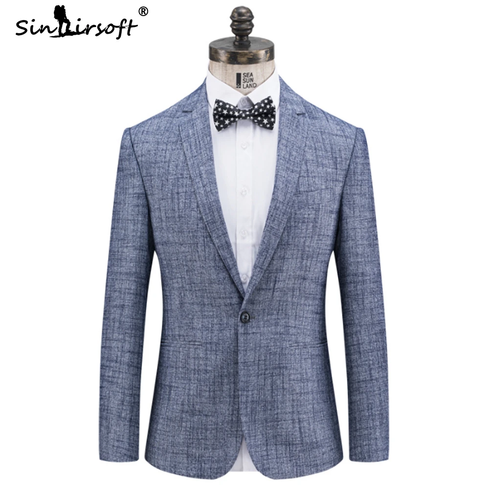 SINAIRSOFT брендовый мужской однотонный Свадебный костюм в китайском стиле Мужской
