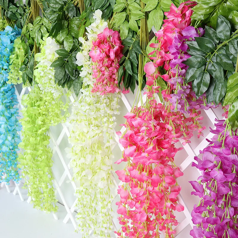 Искусственные виноградные цветы 6 шт. 110 см Свадебный декор цветочная гирлянда