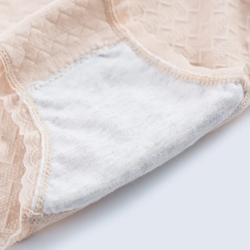 

4pcs/set Cotton Low-waisted Seamless Women Lace Bow Briefs Lady Underwear Panties For Women Seamless Panty Invisible Underwear