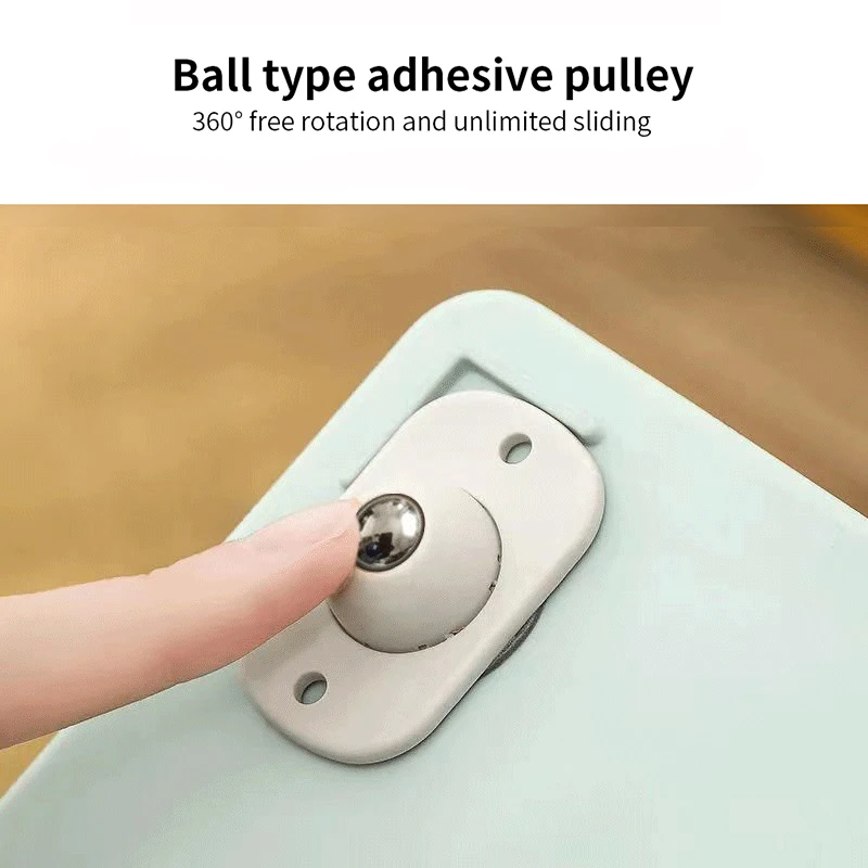 

Self Adhesive Casters Wheels 360 Degree Durable Storage Box Fixed Wheel Can Be Pasted With Universal Pulley Rack Roller