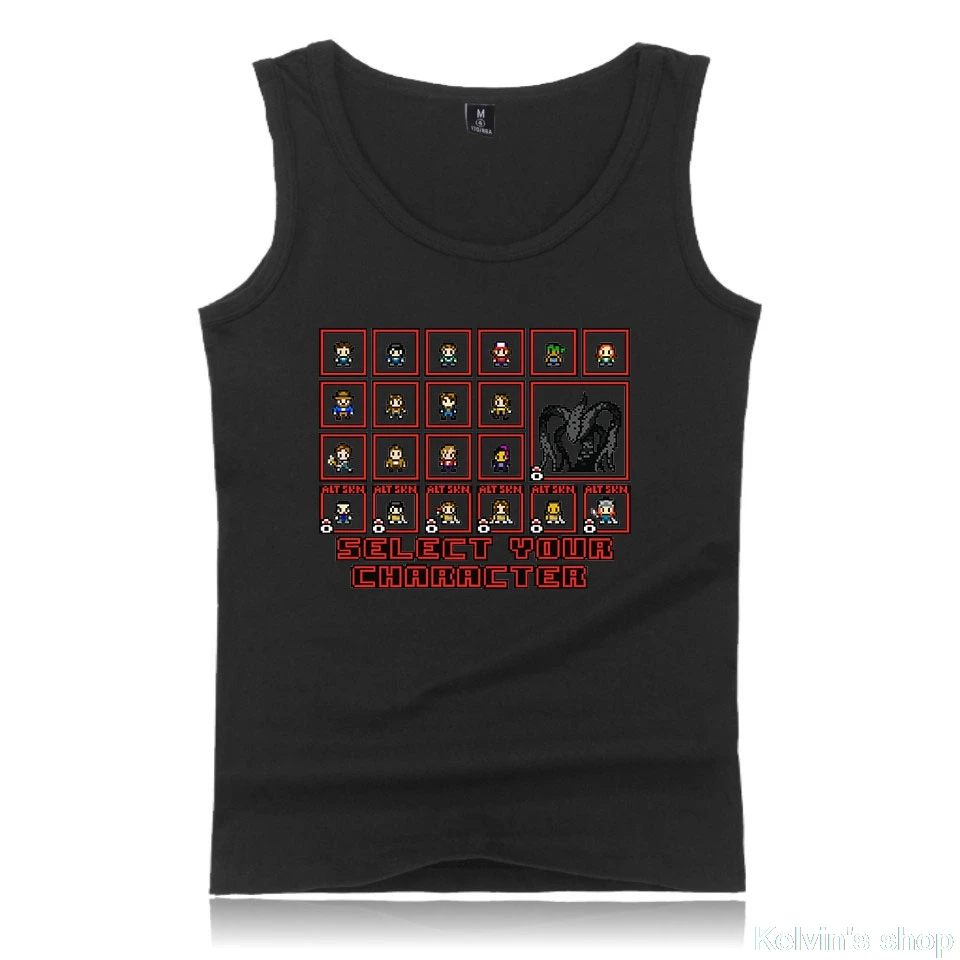 Необычные вещи топы на бретелях 2D принт жилет черный человек мышцы Мужская майка