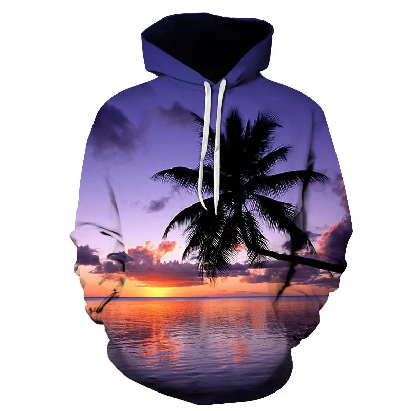 

Beautiful Beach Scenery 3d Printed Man Hoodie Harajuku Trendy Hoodies Casual Fashion Sweatshirt Pullovers