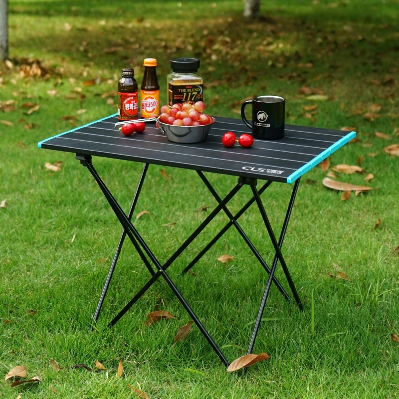

YINGTOUMAN Mini Aluminum Alloy Foldable Table Barbecue Camping Picnic Outdoor Portable Collapsible Desk