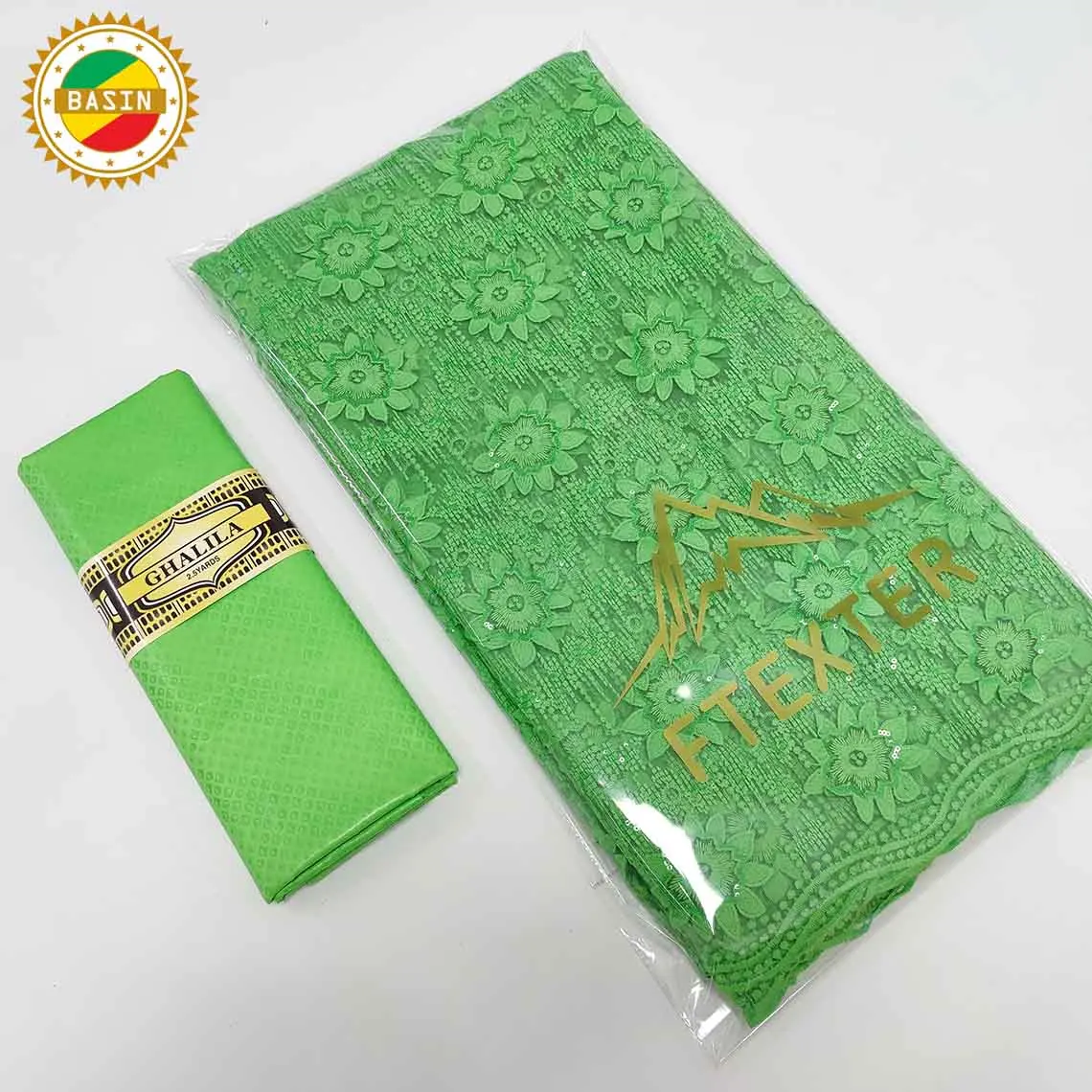 Новейшие блестящие сетчатые тюлевые кружева с вышивкой Королевский Синий