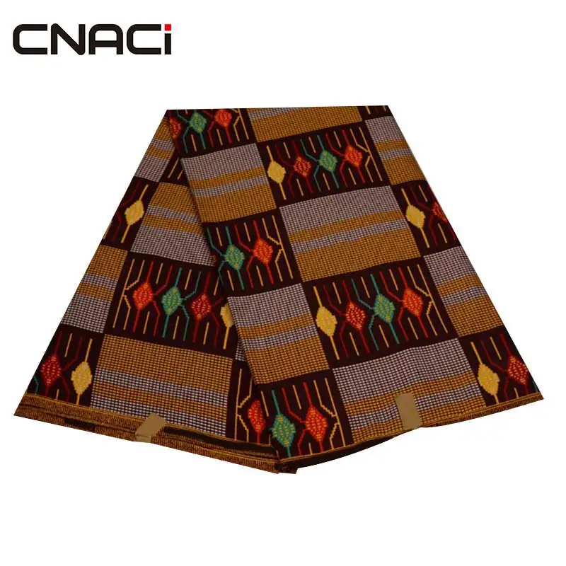 CNACI Новая африканская ткань Гана Kente 6 ярдов Гана ткань Африканская мода Kente Ткань Гана Tissu пэчворк