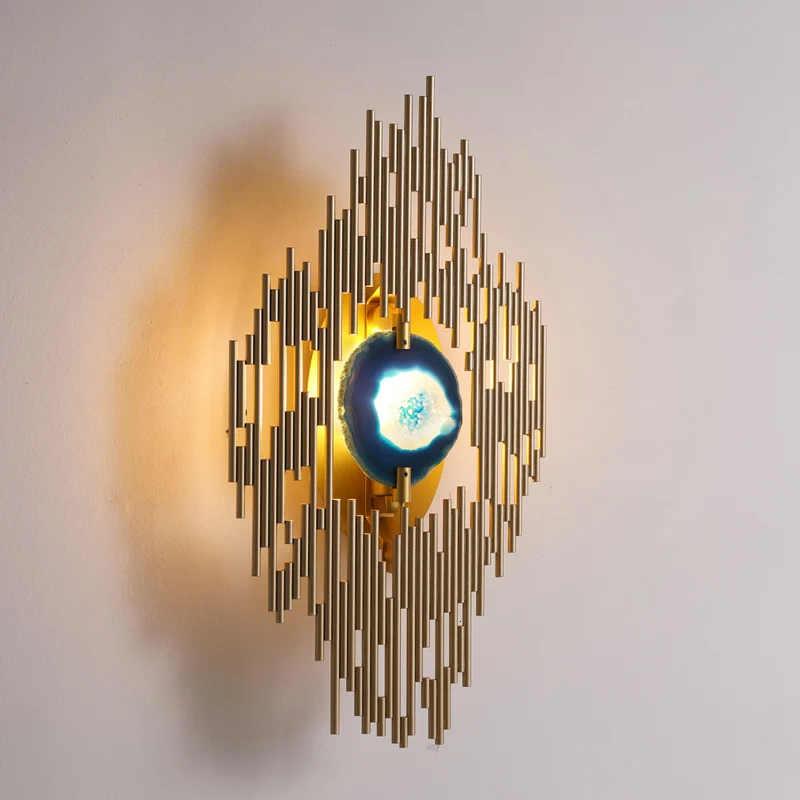 Современный минималистичный стеклянный Хрустальный светодиодный настенный