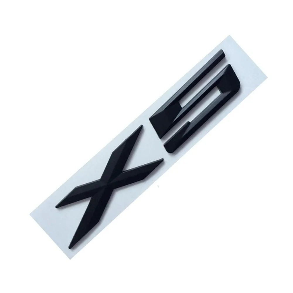 

Letters Sticker Number Auto Black Decal Emblem For BMW X5 E70 E53 F15