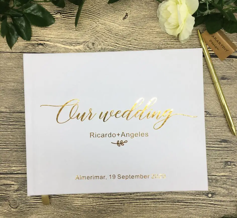 Индивидуальная Гостевая книга формата а4 для невесты и жениха на свадьбу