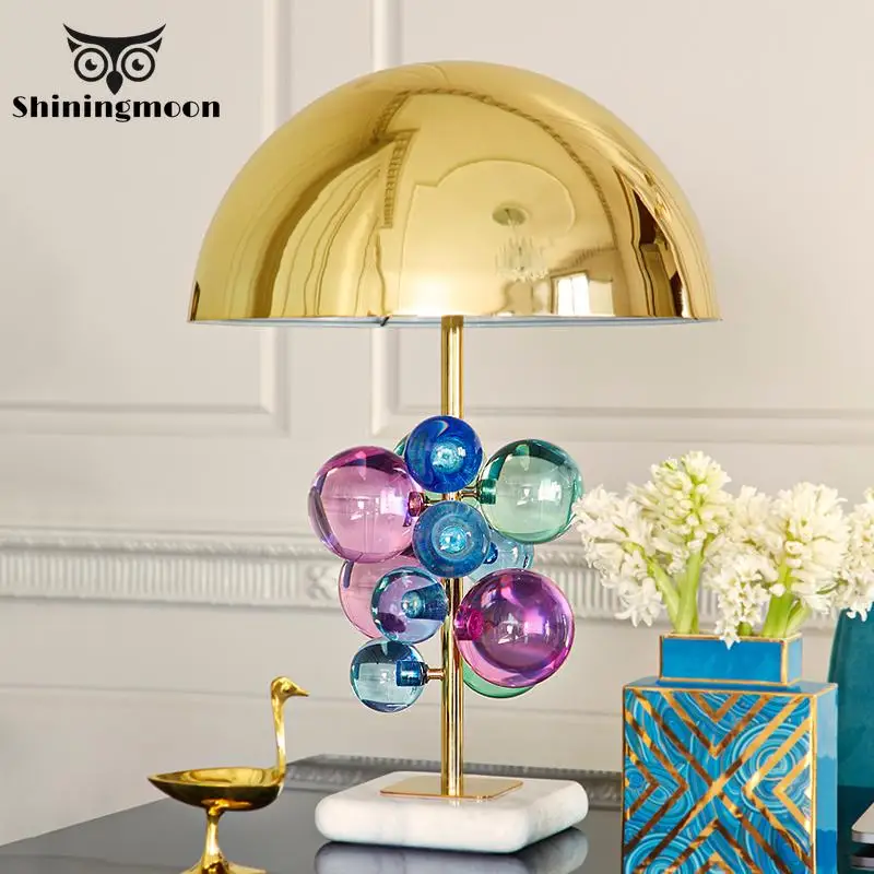 Современная светодиодная настольная лампа скандинавские витражные лампы