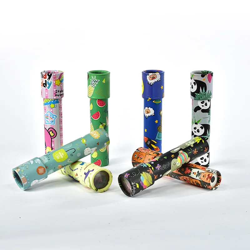 Мультяшные животные 3D бумажная карта волшебный вращающийся калейдоскоп для