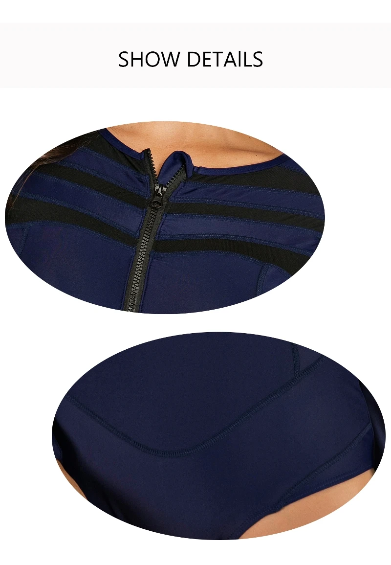 Купальный костюм с длинным рукавом, Рашгард, цельный женский купальник для серфинга, спортивный купальник на молнии для дайвинга, боди с цветочным принтом, пляжный комбинезон