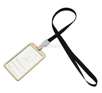 metal card holder badge badge work permit aluminum alloy card holder exhibition listed employee card holder
