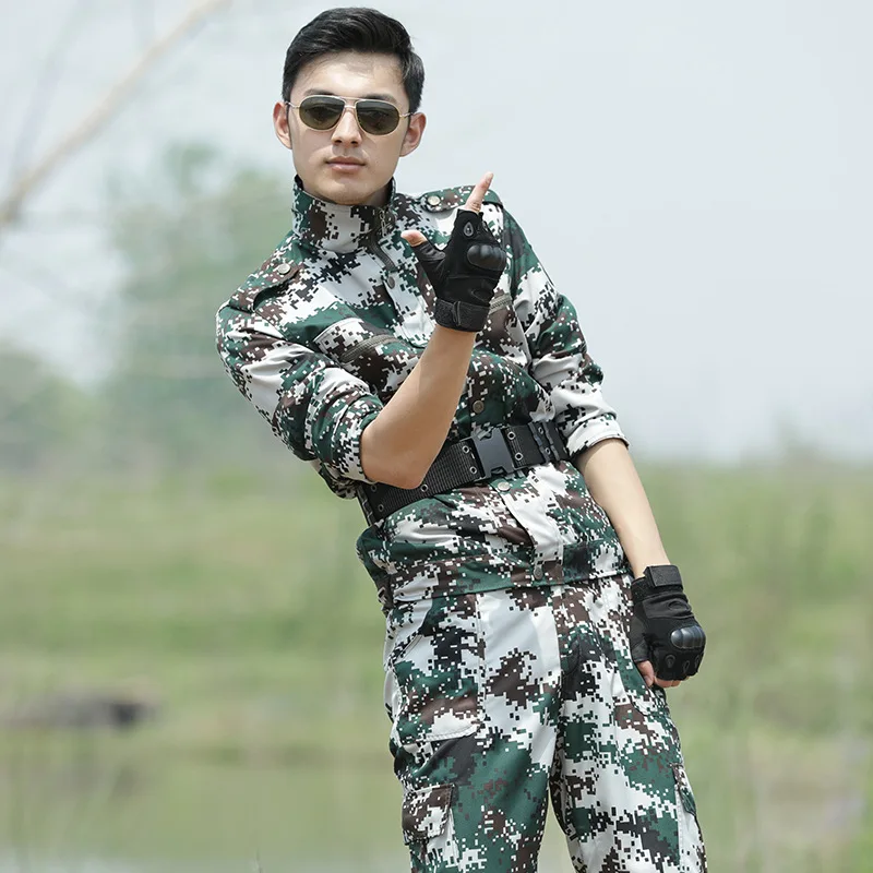Новый мужской Камуфляжный армейский Военный UniformTactical боевой костюм Airsoft War Game CS