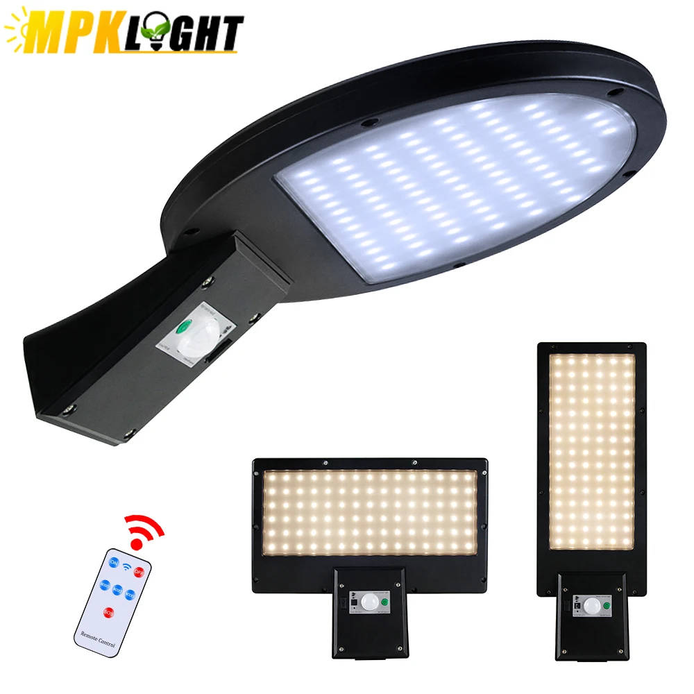 

90LED Remote Control Motion Sensor Street Light Solar Wall Lamp Security Lights Waterproof for Outdoor Gardern Garage Patio Yard