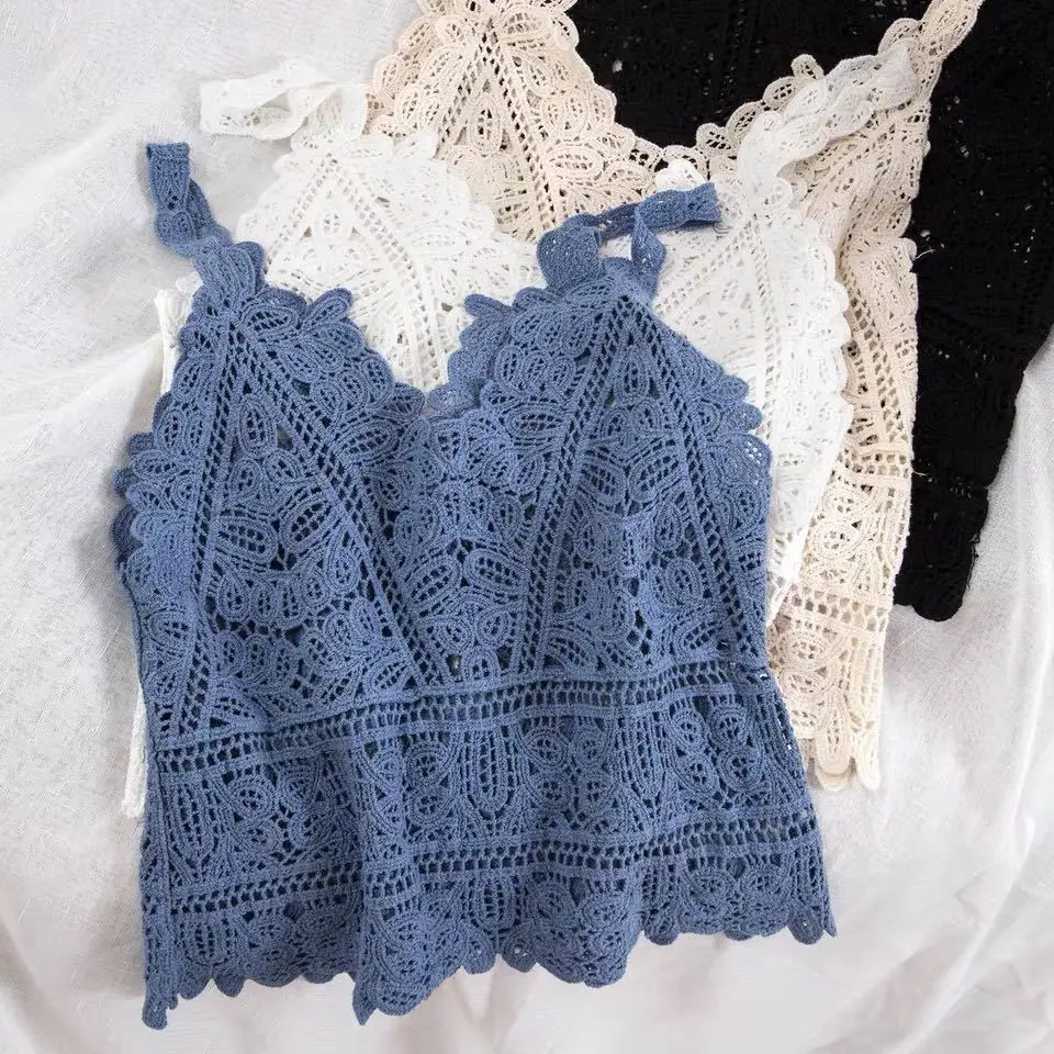 

Korean version of spring and summer with chic small sling vest on the inside for women to wear out