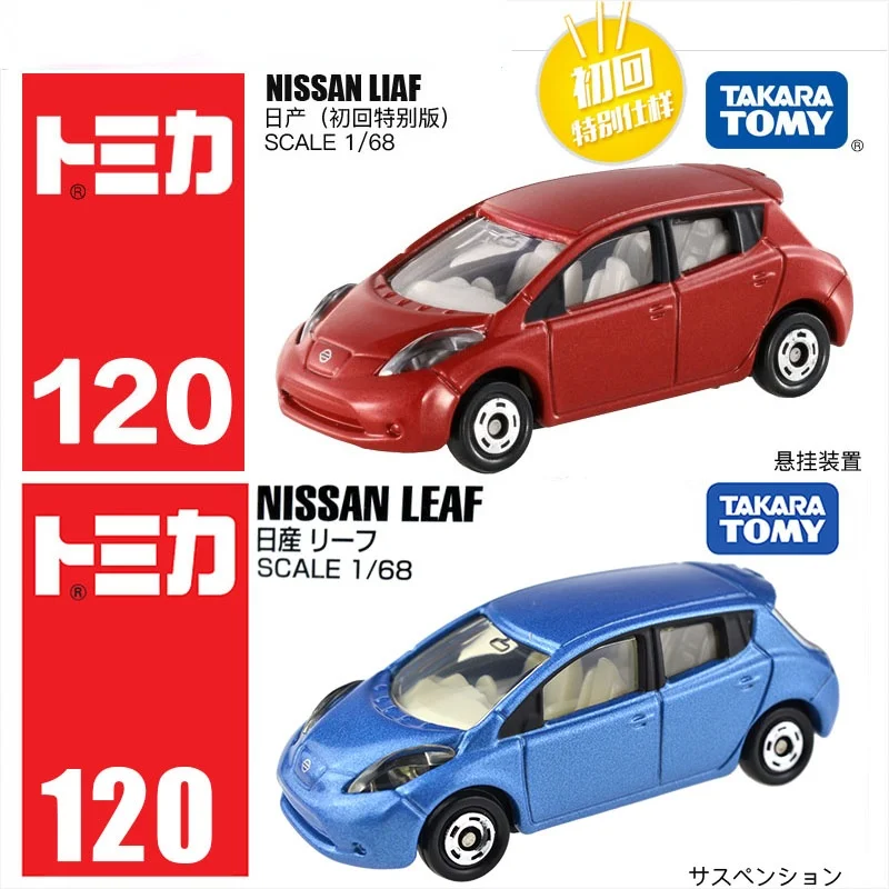 

Takara Tomy Tomica Simulation Car Model Nissan Electric Blue Leaf First Edition Collect Ornaments Decorations Boys Gifts Toys