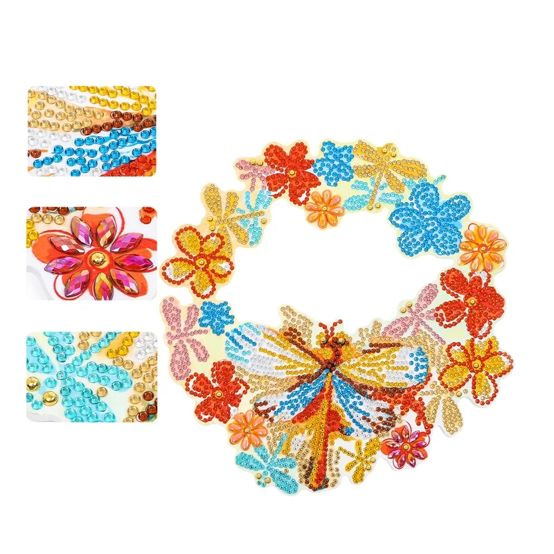 Набор алмазных картин 5D 4 шт. животные в виде насекомых пчела стрекоза Бабочка