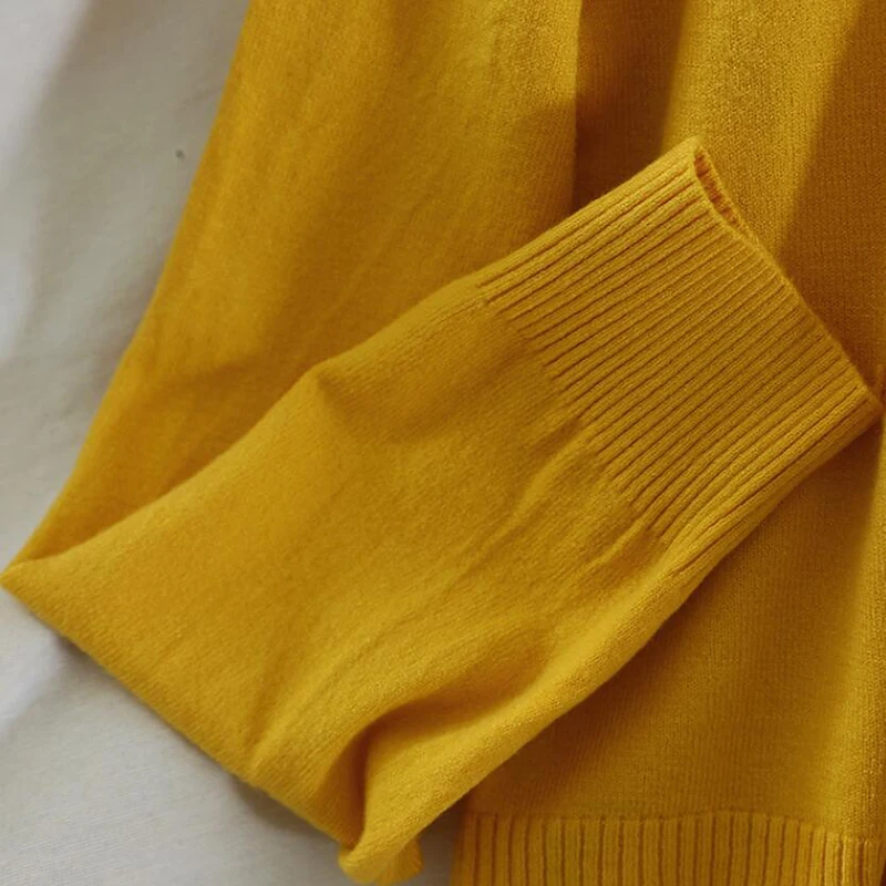 

Women Sweater Cardigan 2020 Korean Style Solid color V-neck Loose Knitted Cardigans Female Short Casual Coat Long sleeve Tops