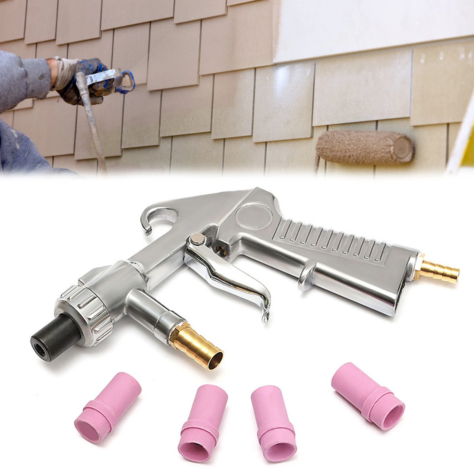 35 мм Пескоструйный пистолет для подачи воздуха сифон пескоструйная