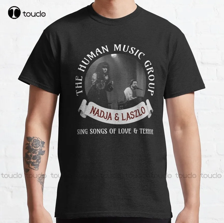 

Human Music Group - Nadja & Laszlo - What We Do In The Shadows Classic T-Shirt Cool T Shirts For Men Custom Aldult Teen Unisex