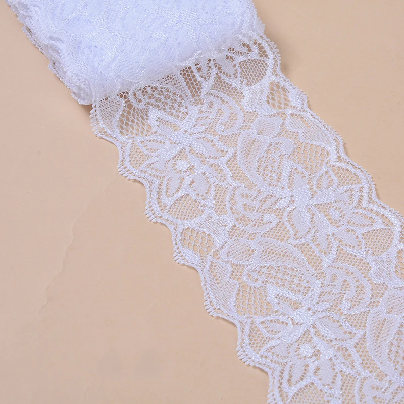 Эластичная кружевная ткань 5 ярдов 8 см|Кружево| |