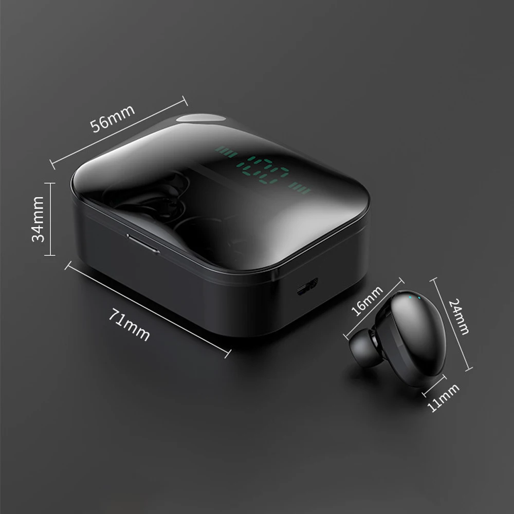 X7 TWS 5,0 Bluetooth наушники 8D стерео Спортивные Беспроводные наушники гарнитура Мини наушники водонепроницаемые наушники с мощностью 3500 мАч