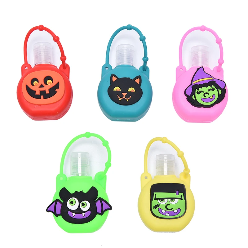 

30ML Halloween Round Bottle Cover Silicone Gel Case For Hand Sanitizer
