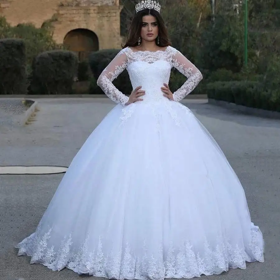 Белое винтажное кружевное платье с аппликацией и длинным рукавом недорогое