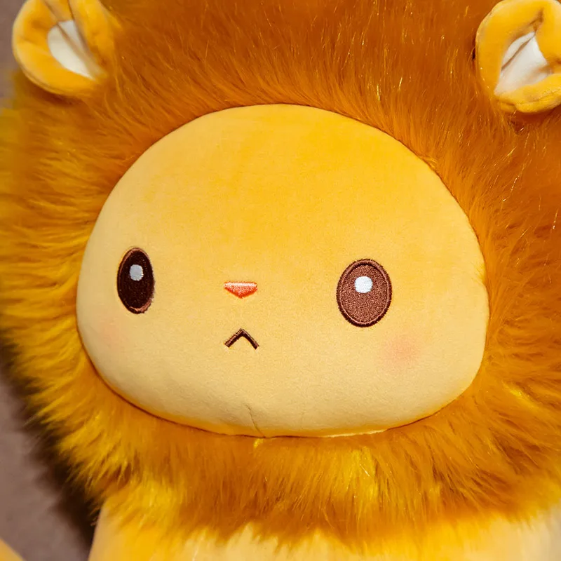 

25/40cm Golden Adorable Lion Toy Plush Stuffed Sitting Lions Little Zoo Animal Cute Cartoon Plushie Children Appeasing Gift