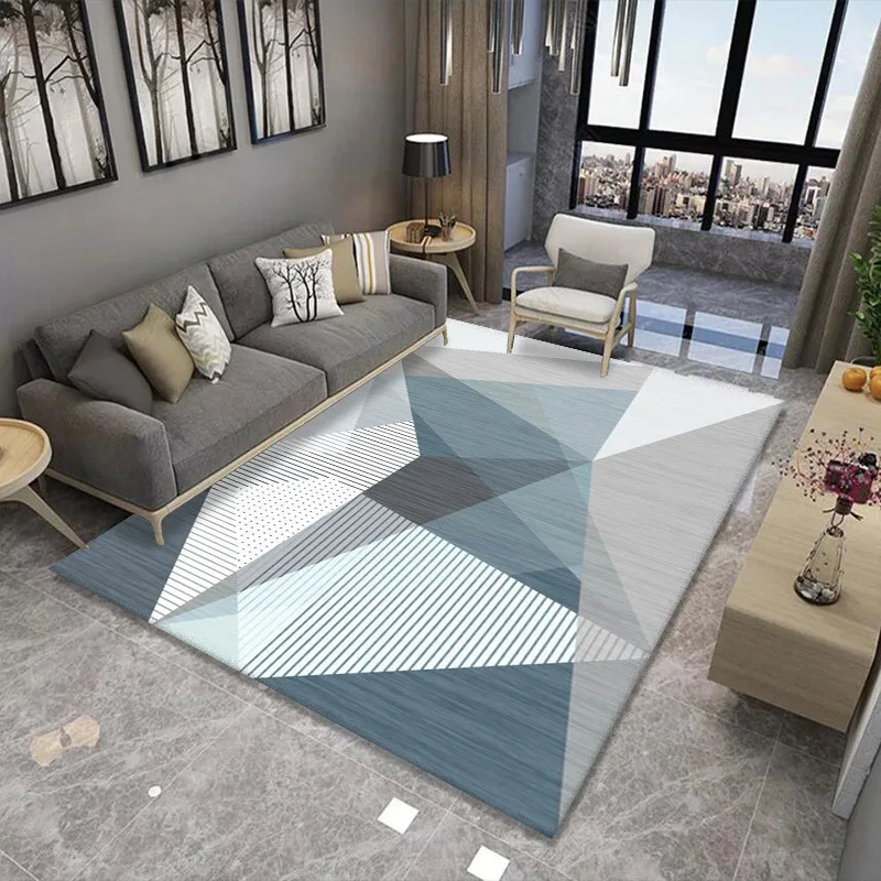 

Nordic living room carpet, household door mat, sofa coffee table carpet, modern geometry bedroom bedside carpet