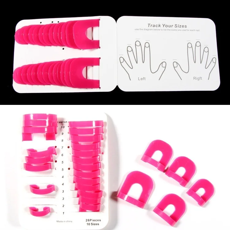 52 шт. инструмент для накладывания лака ногтей защита от перелива набор