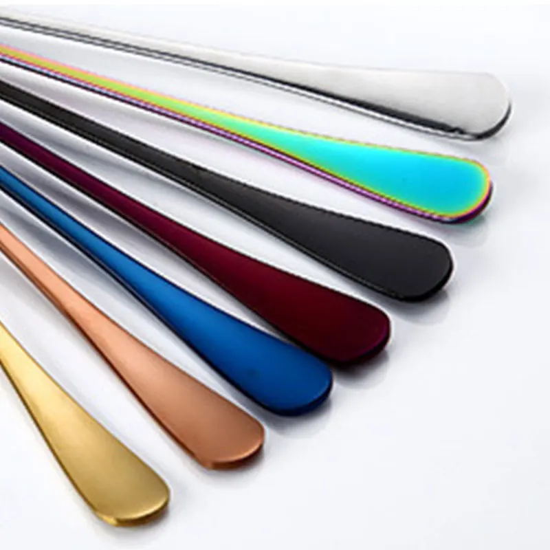 

Stirring Scoops Durability Coffee Spoon Portable Multifunction Tea Spoon Stainless Steel Spoon Ice Cream Spoon Long Handle Spoon