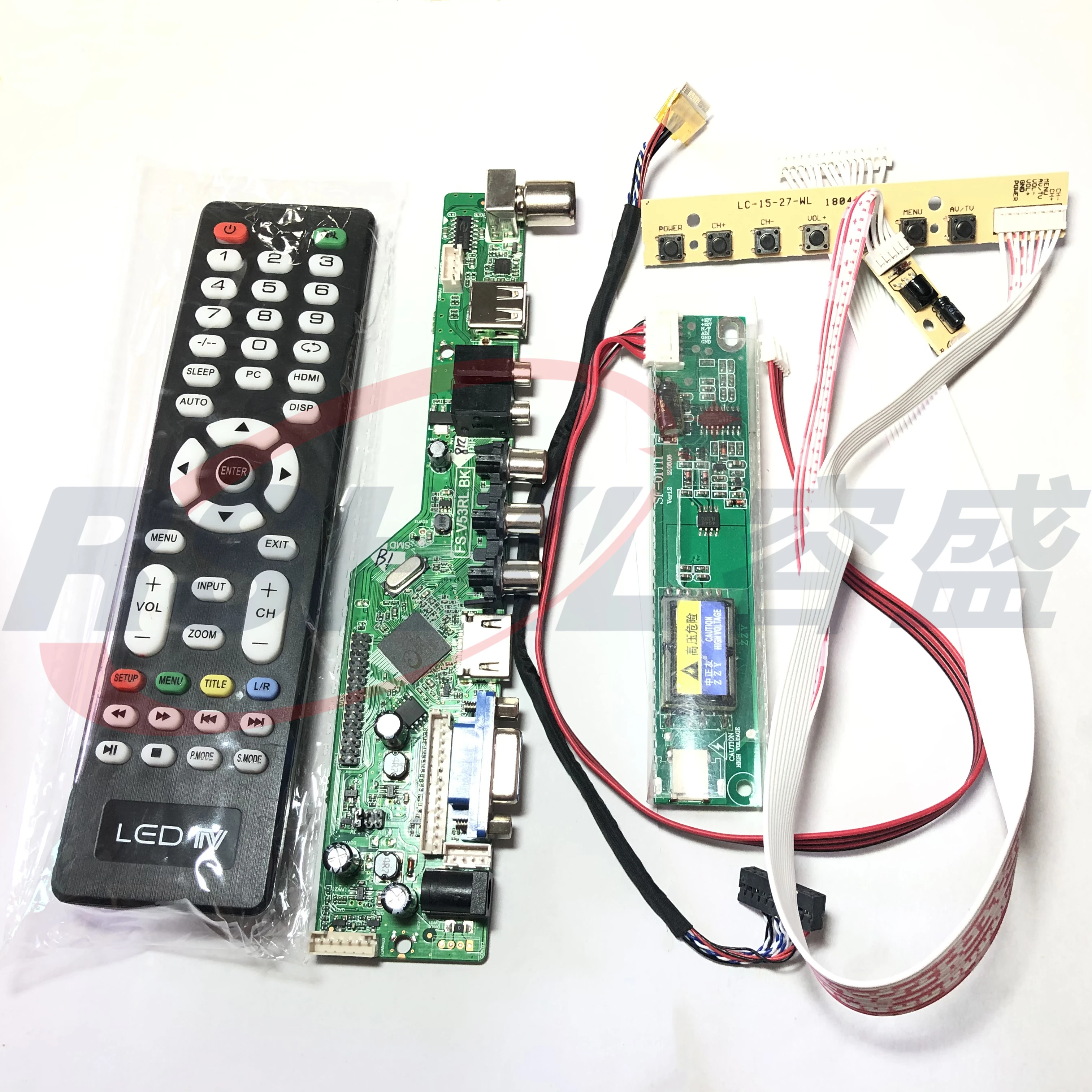 Универсальная плата драйвера контроллера ЖК телевизора V53 DS.V53RL DS.V53RL.BK ПК/VGA/HDMI/USB