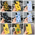 Цветы Чехол для мобильного телефона для Samsung Galaxy A52 5G 52 4G Матовая Мягкая силиконовая крышка для Samsunga52 52 A525F 6,5 дюймов мультфильм бампер