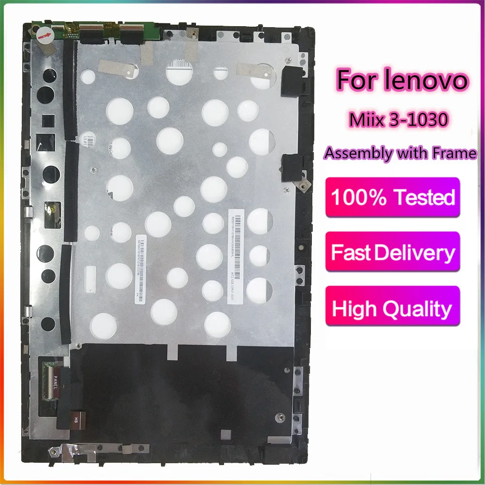 ЖК дисплей с дигитайзером сенсорного экрана в сборе для Lenovo Miix 3 1030 рамкой