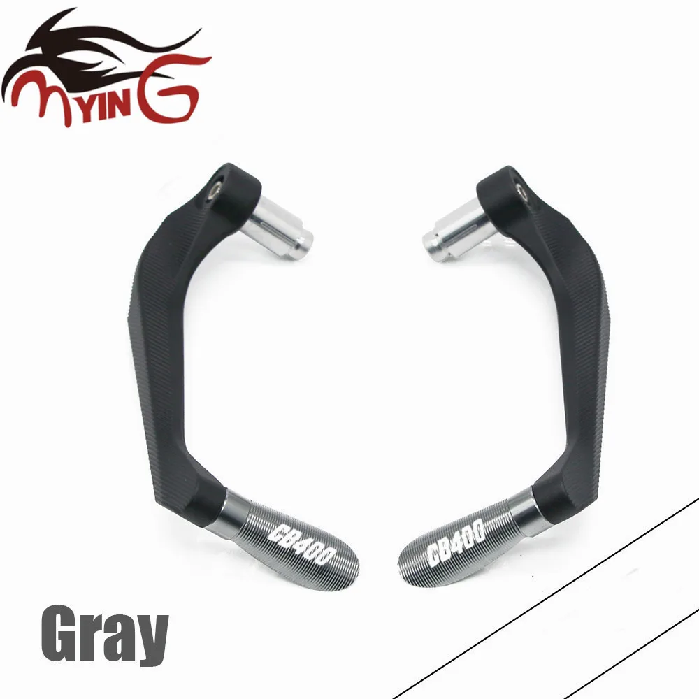 Motorcycle Universal 7/8&quot Handle Bar CNC Handlebar Grips Brake Clutch Levers Guard Protector For Honda CB400 CB 400 | Автомобили и