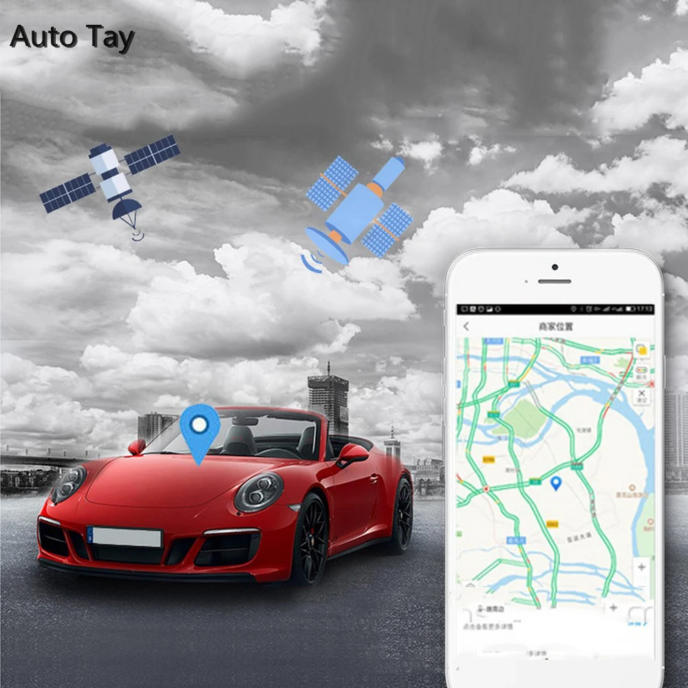 Миниатюрное водонепроницаемое устройство для отслеживания GPS-трекеров с Bluetooth и