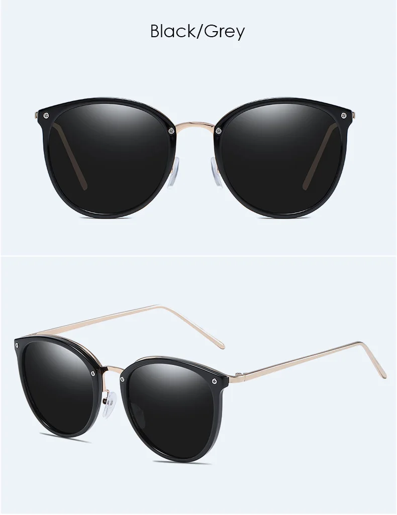 Classic italy design womens sunglasses plastic frame metal temples fashion polarised sun glasses for woman oculos feminino